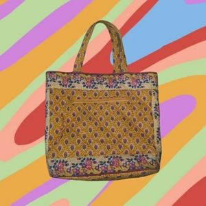 Pierre Deux Quilted Floral Tote Bag/Purse